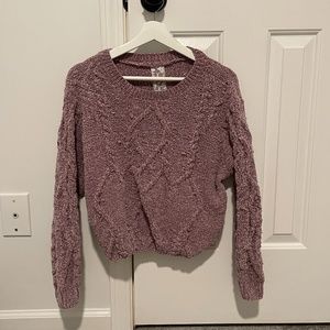 sadie & sage mauve knit sweater